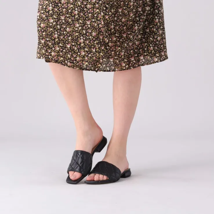 zwarte notre-v slippers 1318