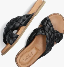 zwarte notre-v slippers 22906009