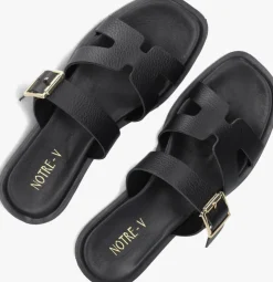 zwarte notre-v slippers 227226