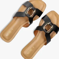 zwarte notre-v slippers 612g