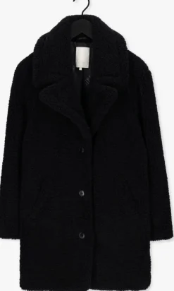 zwarte notre-v teddy jas teddy coat short