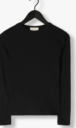 zwarte notre-v tops & t-shirts nv-eelke round neck