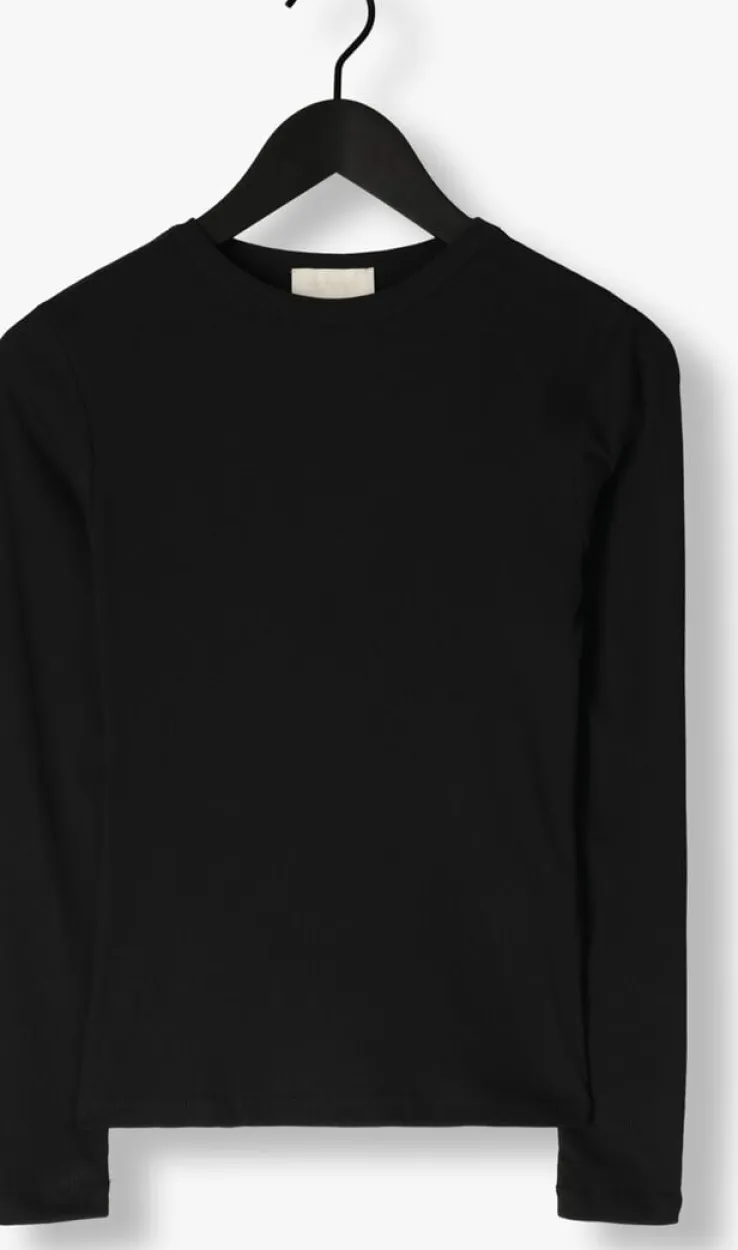 zwarte notre-v tops & t-shirts nv-eelke round neck