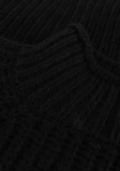 zwarte notre-v trui heavy knit top