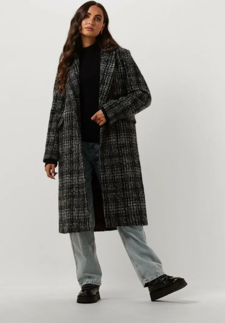 zwarte notre-v trui heavy knit top