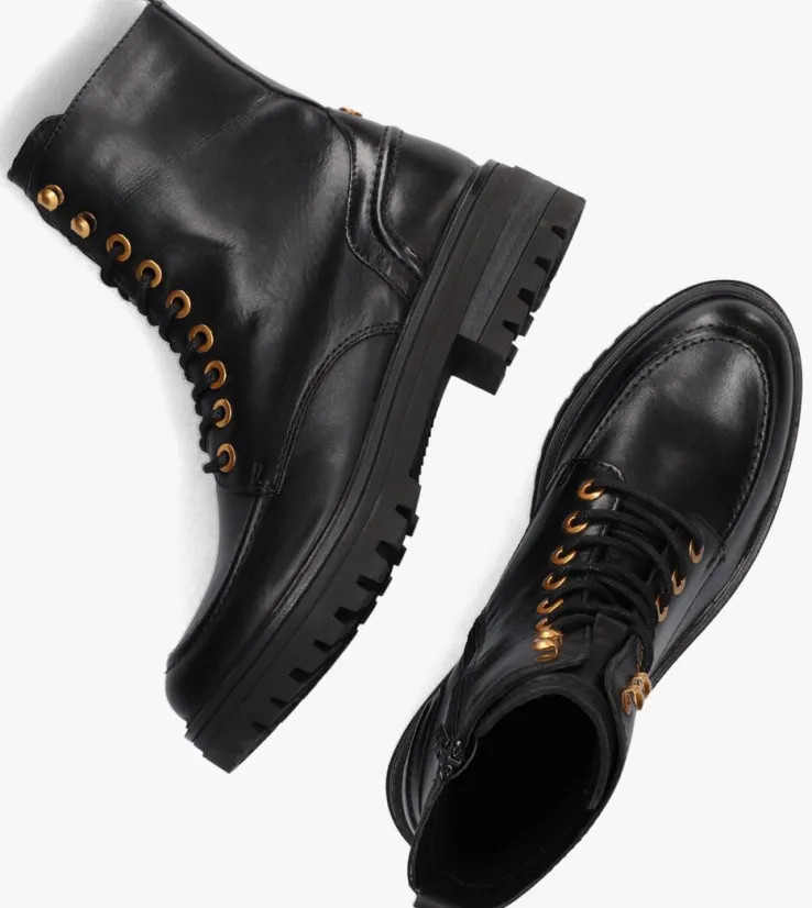zwarte notre-v veterboots lpmonk-29