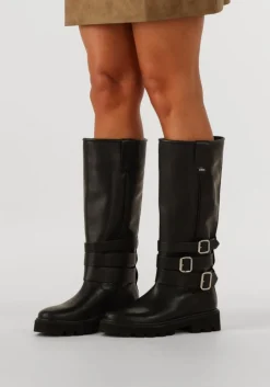 zwarte nubikk biker boots frankie lynn