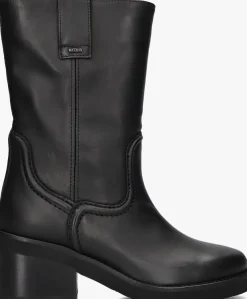 zwarte nubikk biker boots cassy slouch