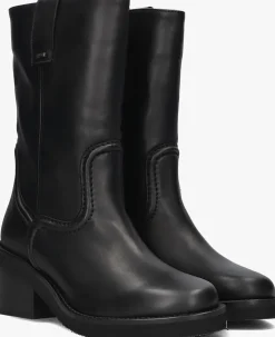 zwarte nubikk biker boots cassy slouch