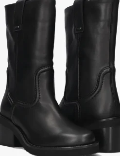 zwarte nubikk biker boots cassy slouch