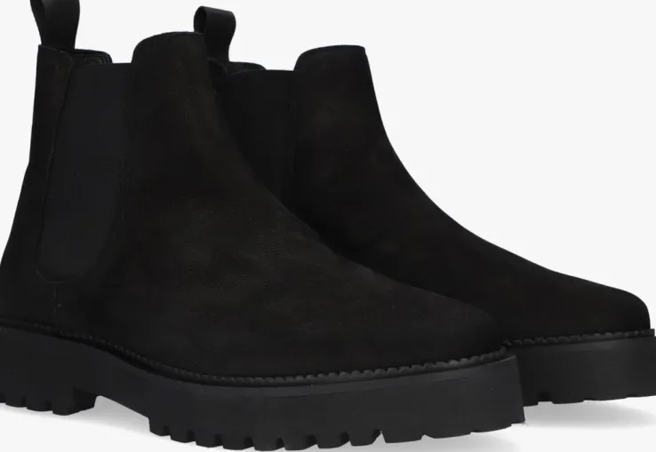zwarte nubikk chelsea boots logan rai