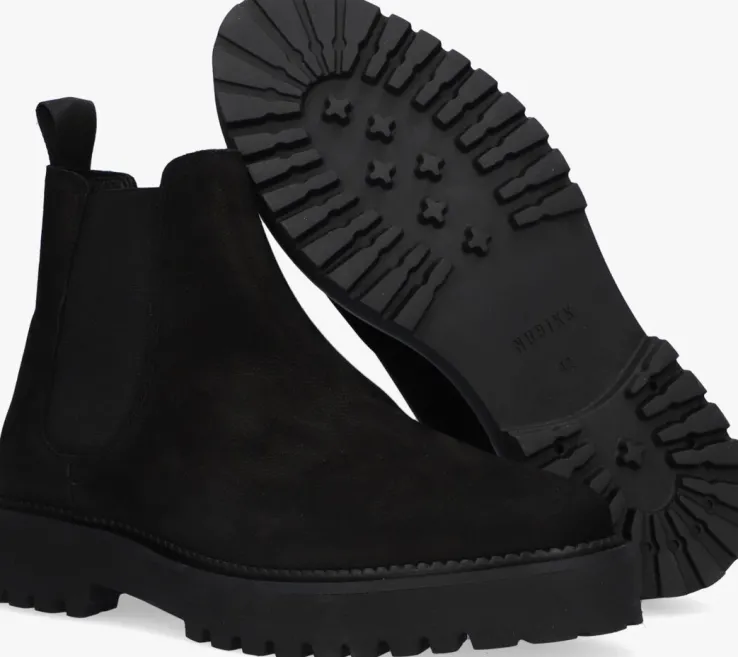 zwarte nubikk chelsea boots logan rai