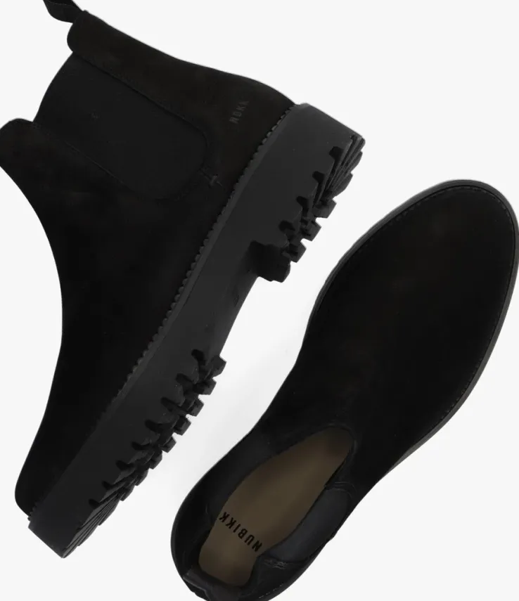 zwarte nubikk chelsea boots logan rai