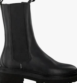 zwarte nubikk chelsea boots fae adams