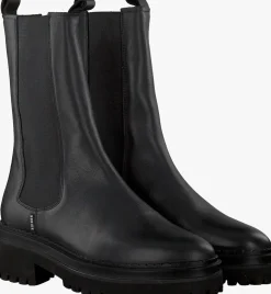 zwarte nubikk chelsea boots fae adams