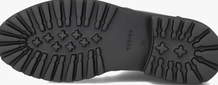 zwarte nubikk enkelboots fae leva fur