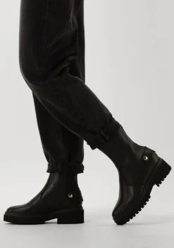 zwarte nubikk enkelboots fae leva fur