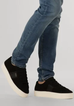 zwarte nubikk lage sneakers jagger morris nolan