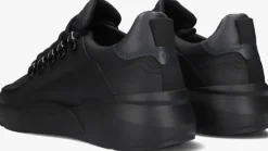 zwarte nubikk lage sneakers roque roman heren