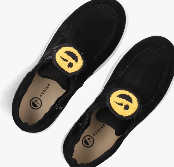 zwarte nubikk lage sneakers jiro gio k