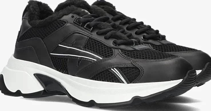 zwarte nubikk lage sneakers ross nomad fur