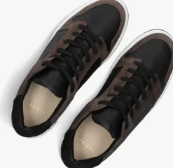 zwarte nubikk lage sneakers basket court heren