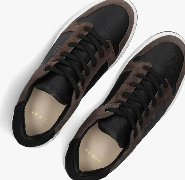 zwarte nubikk lage sneakers basket court heren