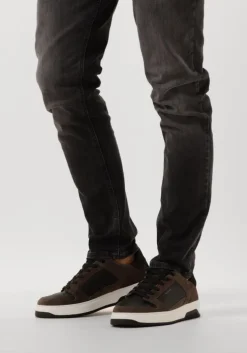 zwarte nubikk lage sneakers basket court heren