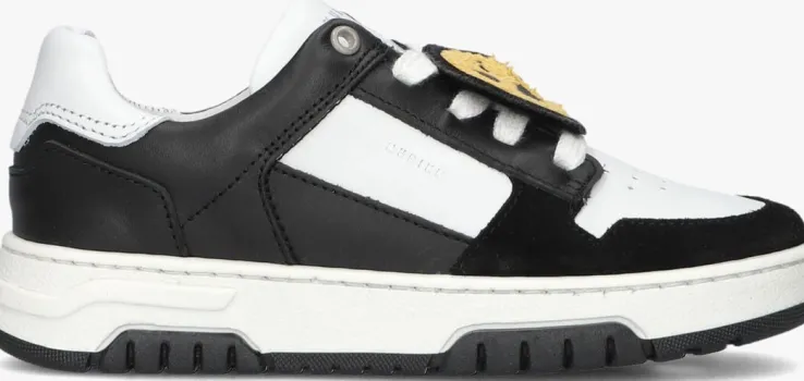 zwarte nubikk lage sneakers basket court jr