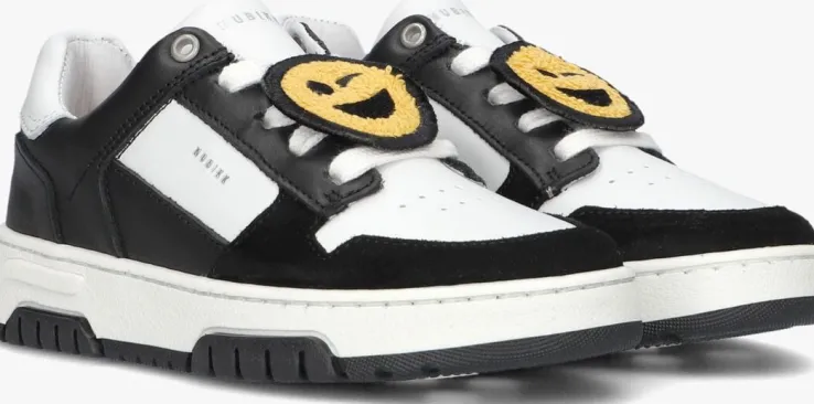 zwarte nubikk lage sneakers basket court jr