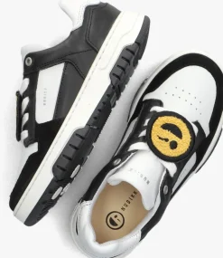 zwarte nubikk lage sneakers basket court jr