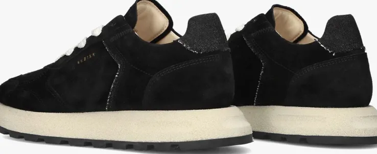 zwarte nubikk lage sneakers rose nomad fur