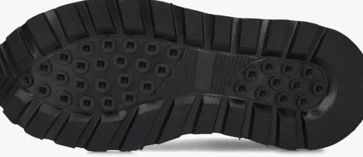 zwarte nubikk lage sneakers rose nomad fur