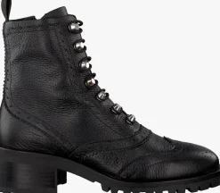 zwarte nubikk veterboots djuna brogue