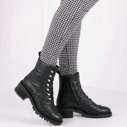 zwarte nubikk veterboots djuna brogue