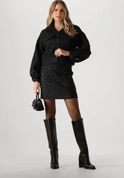 zwarte nukus minirok alisa skirt lurex