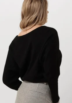 zwarte nukus top batwing pullover lurex