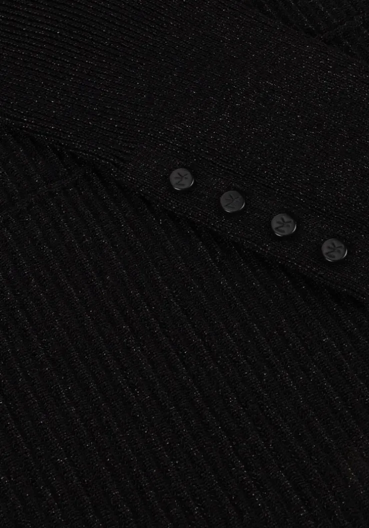 zwarte nukus top batwing pullover lurex