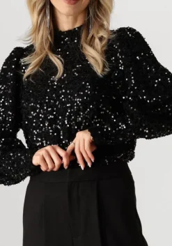 zwarte nukus top stella top paillet