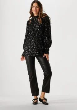 zwarte nukus top stella top paillet