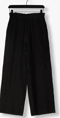 zwarte nukus wijde broek silky pants