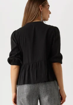 zwarte object blouses objanni 3/4 lo top 136