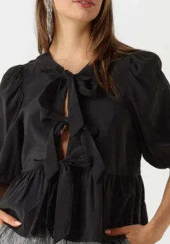 zwarte object blouses objanni 3/4 lo top 136