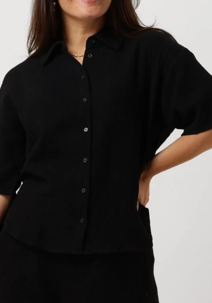 zwarte object blouses objcarina 2/4 shirt rep