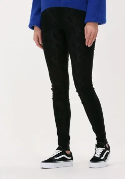 zwarte object legging belle mw coated legging