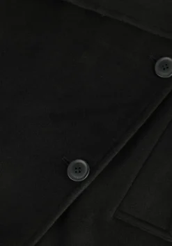 zwarte object mantel clara wool coat