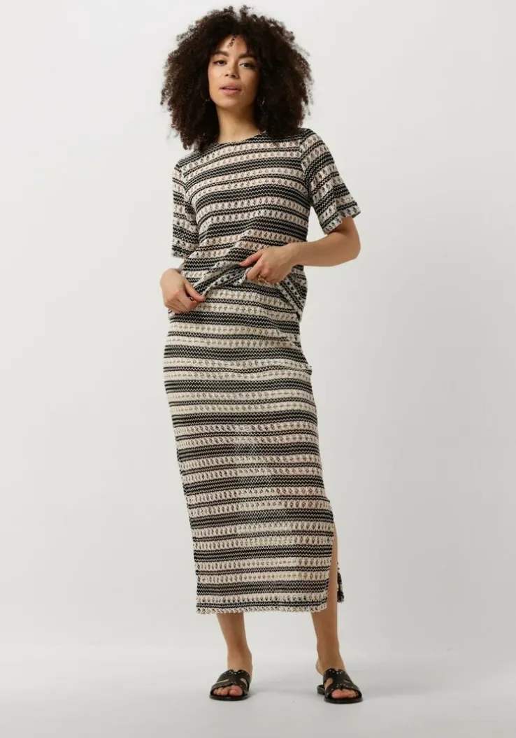 zwarte object midirok objarthine hw skirt