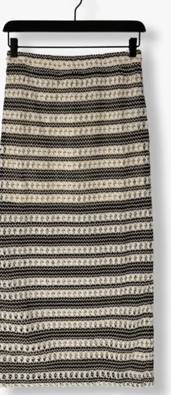 zwarte object midirok objarthine hw skirt