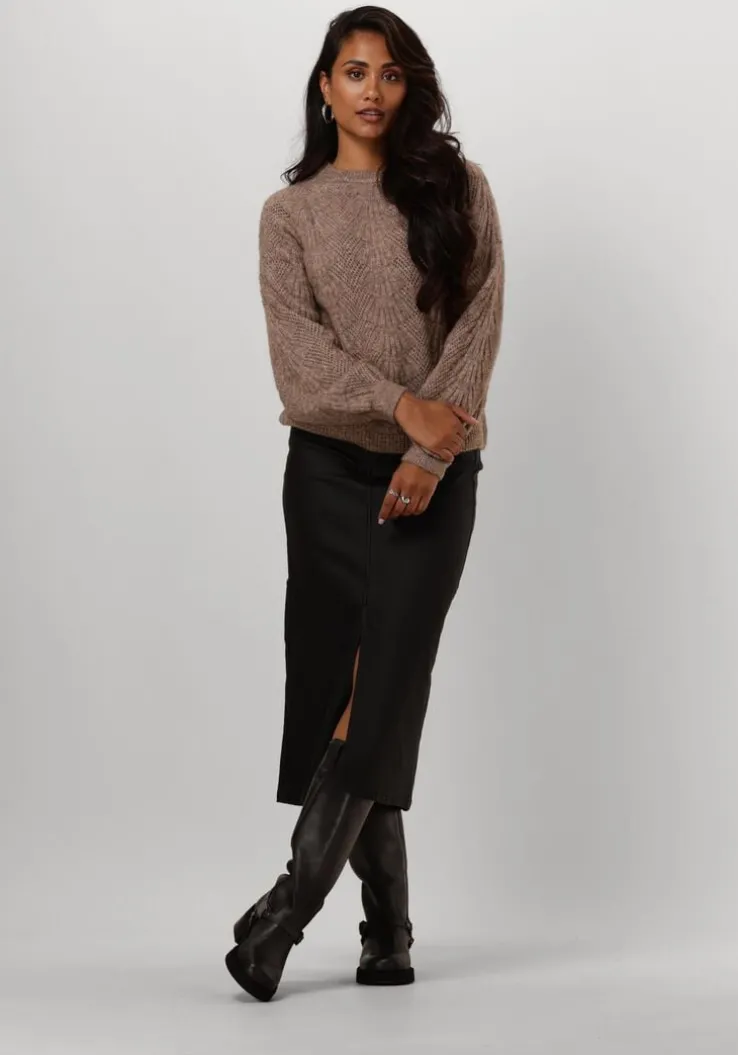 zwarte object midirok objnaya coated mw skirt