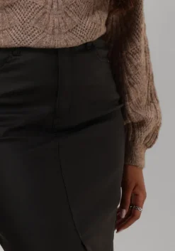 zwarte object midirok objnaya coated mw skirt